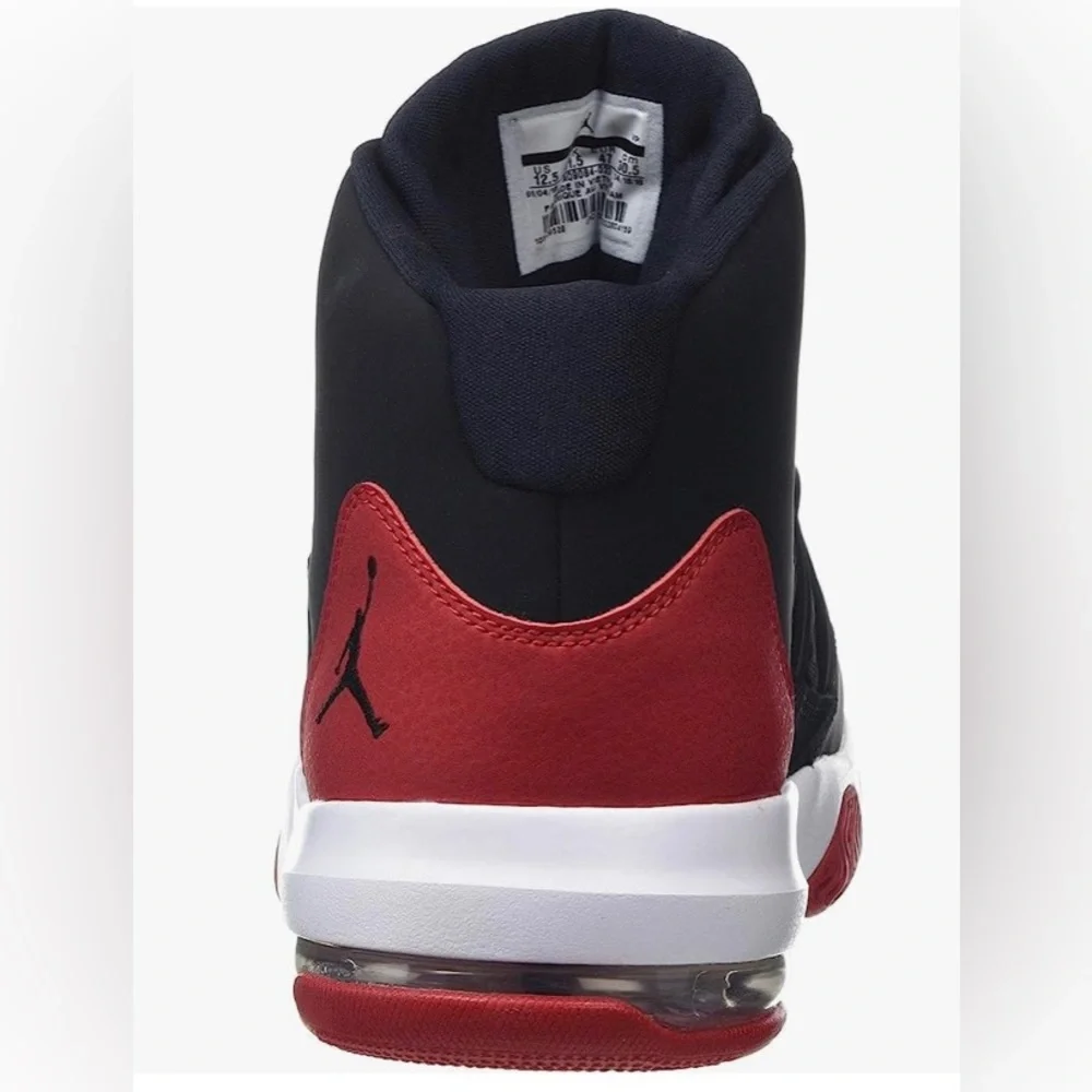 New Jordan Men's red & black Max Aura Black Basketball Shoes